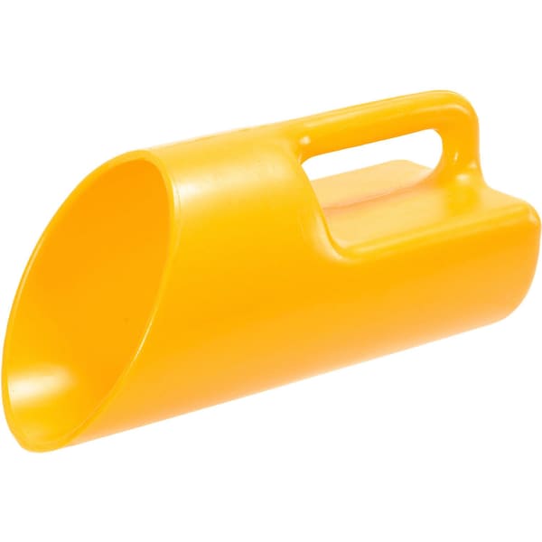 Global Industrial Scoop Shovel, Polyethylene Blade, Yellow 493699 - main
